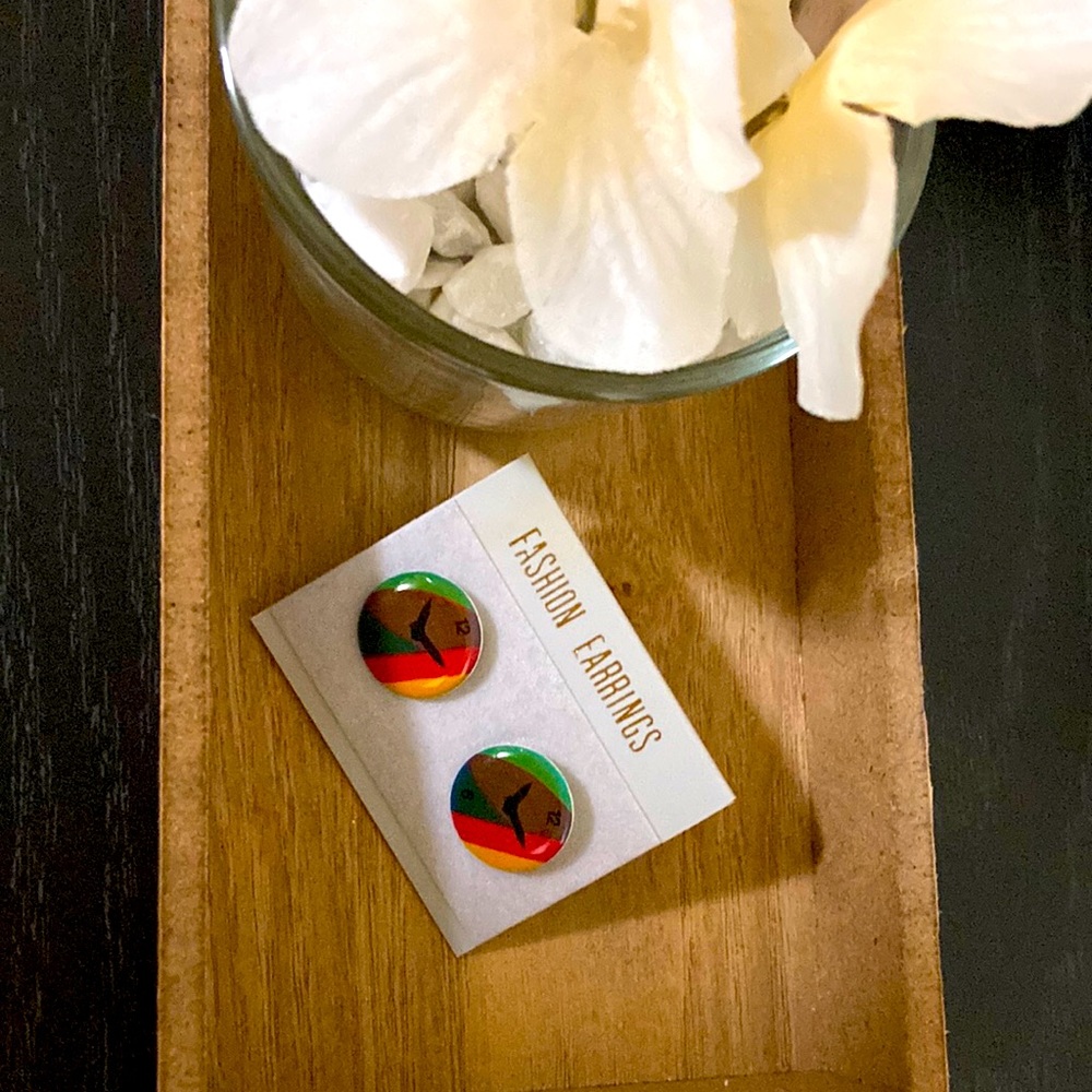 Round earrings ❤️💚